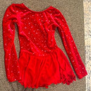 Girls sparkle star long sleeve leotard